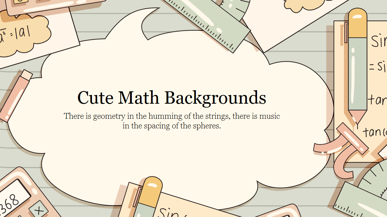 Attractive Cute Math Backgrounds Presentation Slide 4520